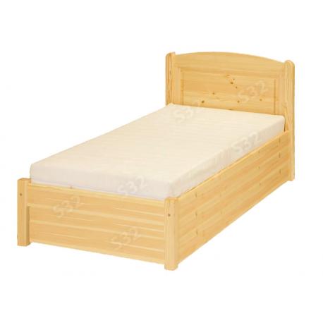 Vega ágyneműtartós ágykeret filungos, íves, Kategória:Fenyő ágy